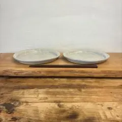 新品　陶器　陶芸作家　プレート皿2枚　118