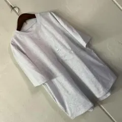 Lサイズ グレー杢 3ポケットクルーネックTシャツ