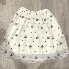 dazzlin エンブロイダリーチュールスカート