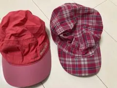 mont-bell 赤 キャップ 2点セット
