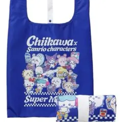 ちいかわ サンリオ ちいかわらんど エコバッグ みんな ブルー