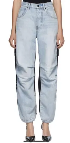 Alexander wang ハイブリッド デニム ナイロン カーゴ パンツ