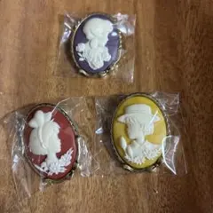 スタジオジブリ カメオブローチ　コレクション　キキ　雫　ジーナ　カメオ