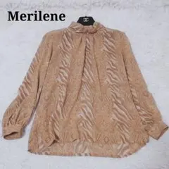 【個性的】 昭和レトロ ヴィンテージ 総柄 シアーブラウス 長袖 ペイズリー