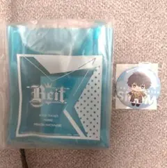 SideM　セガラッキーくじ　Beit　ポシェット　鷹城恭二　缶バッジ