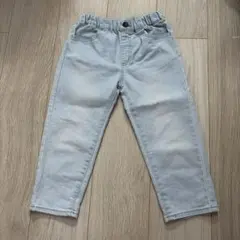 薄い青色デニムストレートパンツのサムネイル