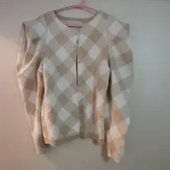 CELFORD チェック柄 長袖カーディガン