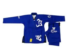 FLOWER×LUTADOR 柔術着 青 サイズ A00