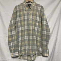 Y2K古着90's【CHAPS ラルフローレン】春夏ペールトーンチェックシャツのサムネイル