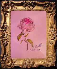 水彩画　フランス　パリ ローズ 水彩画 フランス パリ ローズ - メルカリ