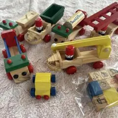 木製 乗り物 おもちゃ セット 鉄道玩具