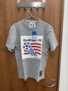 adidas World Cup 94 Tシャツ Mサイズ グレー　未使用品