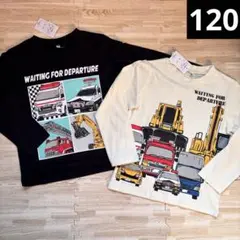 はたらく車　パトカー　消防車　救急車　トミカ好き　長袖　ロンT 120