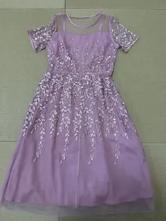 刺繍チュールドレス