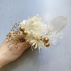 ヘッドパーツ 髪飾り 成人式 結婚式 前撮り ドライフラワー 浴衣 祭り