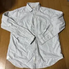 Global Work ストライプ ボタンダウンシャツ M グローバルワーク