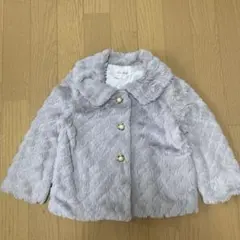 First Revue グレー ファーショートジャケット