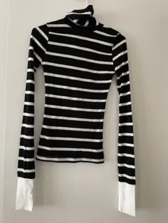 ボーダー タートルネック Mサイズ タグ付き未使用