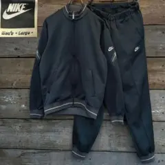 レアカラー　80s　OLD NIKE　セットアップ　トラックジャケット　スミクロ