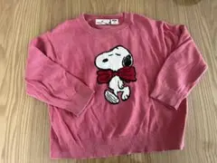 UNIQLO スヌーピー ニットセーター 100 ピンク