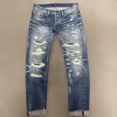 TM7 ダメージ加工 ブルーデニムのサムネイル