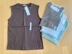 GU スムーススリーブレスT(ノースリーブ) 4枚セット