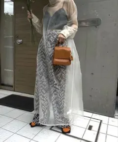 【新品未使用】Ameri vintage シアーワンピ ビスチェ セットのサムネイル