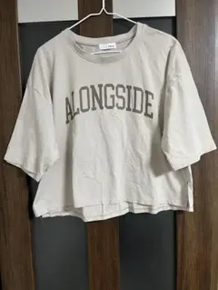 Helm ロゴプリント Tシャツ 半袖 ベージュ L