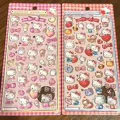 正規品　キティ　ピンク　赤　サンリオ　ボンボンドロップシール　ボンドロ　2種