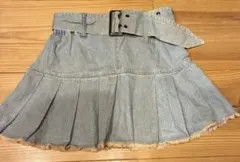 デニム　プリーツスカート160