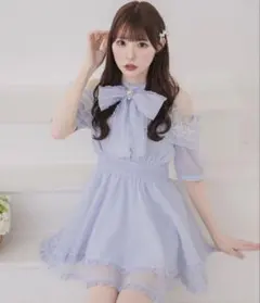 ボウタイリボンアメスリ風ワンピース couture by ROJITAのサムネイル