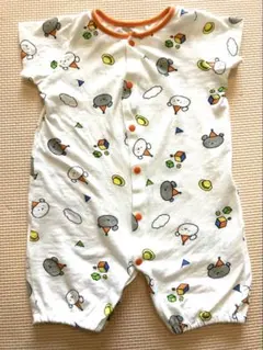 【50〜60cm こぐまちゃん・しろくまちゃん ロンパース／綿100％】