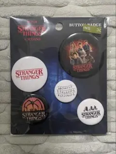 【新品・未使用】ストレンジャーシングス 缶バッジセット