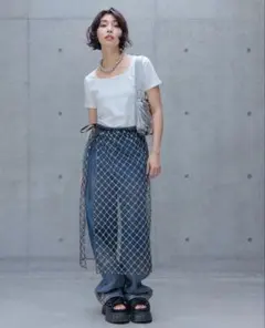 PAGEBOY チュールレイヤード black