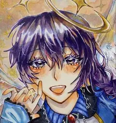 手描きイラスト　天使の女の子