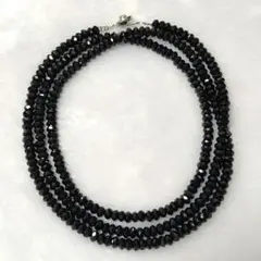 ☆素敵！きらきら輝きブラックダイヤモンド20.93ct k18WGネックレス 