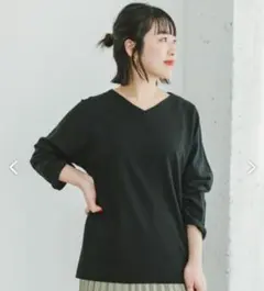 アーバンリサーチ　カットミラノプルオーバー　黒