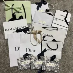 【まとめ売り】Dior Chanel Prada Givenchy ショッパー
