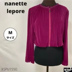 nanette lepore ニット ブラウス ジップアップ ベロア調のサムネイル