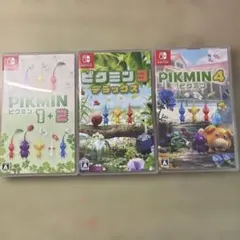 Switchピクミンまとめ売りピクミン1+2 ピクミン3デラックス　ピクミン4