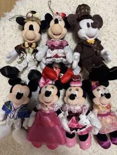TDS ミッキー ミニー ぬいぐるみバッジ8点セット - メルカリ