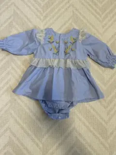 【F.O.Online】ミモザ刺繍ロンパース【seraph】