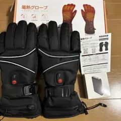 電熱グローブ 電熱手袋 ヒーター手袋 黒　ブラック　M