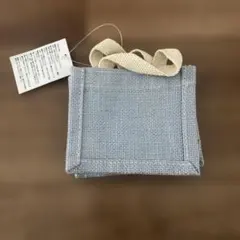 ジュート ミニバッグ ブルー　西松屋のサムネイル