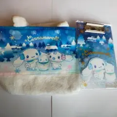 サンリオ シナモロール 当たりくじ バインダー＆メモ ブルー