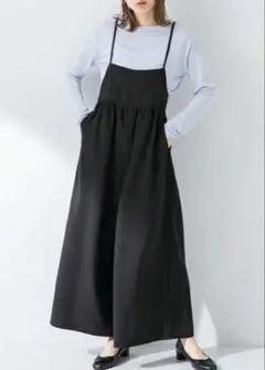 アーバンリサーチサニーレーベル　ギャザーワイドサロペット