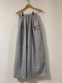 韓国スウェットパンツ ワイド グレー