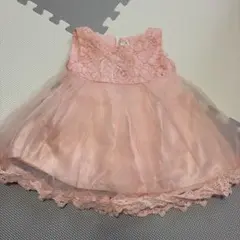 ピンク ベビードレス 80 ヘアバンド