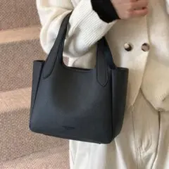 ハンドバッグ　ショルダーバッグ　ミニバッグ　黒　ブラック　PUレザー　2way