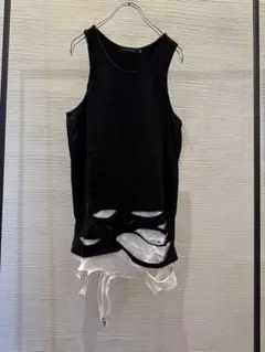 00s archive japanese label tank top y2k